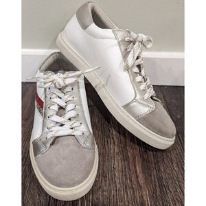 San Marina Leather Suede Lace Up Sneakers Shoes Size 8/8.5